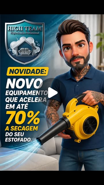 Demonstração da secagem acelerada da Higii Team